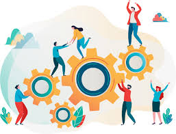 Burger werken samen met instellingen