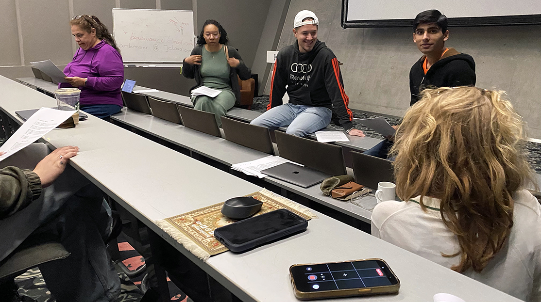 discussing: writing & rewriting and peer-sessions